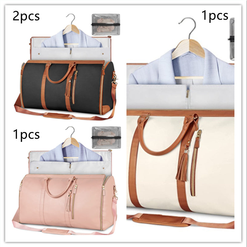 Duffle Bag, Large Capacity Travel Handbag Folding Suit Bag Waterproof Clothes Totes
