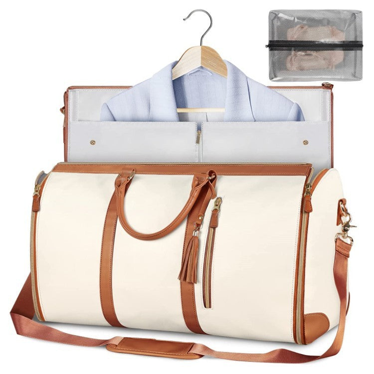 Duffle Bag, Large Capacity Travel Handbag Folding Suit Bag Waterproof Clothes Totes