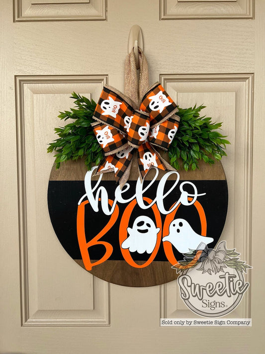 Halloween Ghost Skull BOO Skeletons Doorplate Decoration Pendant