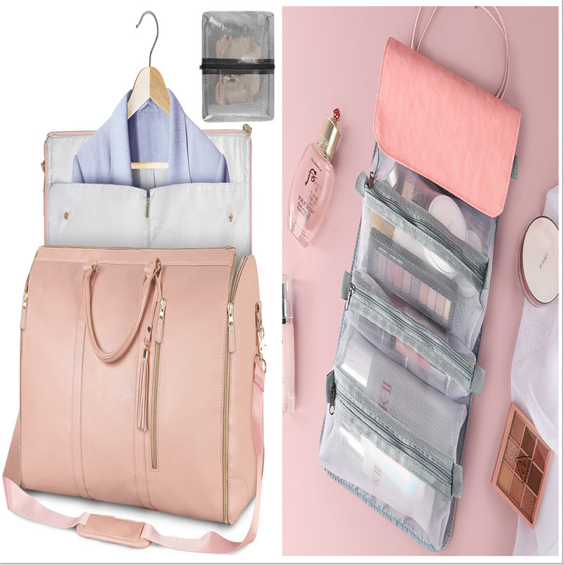 Duffle Bag, Large Capacity Travel Handbag Folding Suit Bag Waterproof Clothes Totes