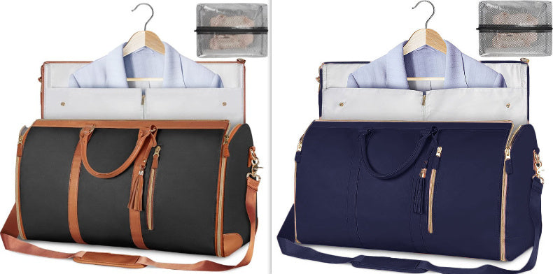 Duffle Bag, Large Capacity Travel Handbag Folding Suit Bag Waterproof Clothes Totes