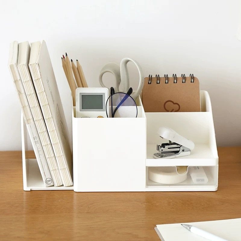 Desk Organizer with Drawer, Desktop Organizer Office Home