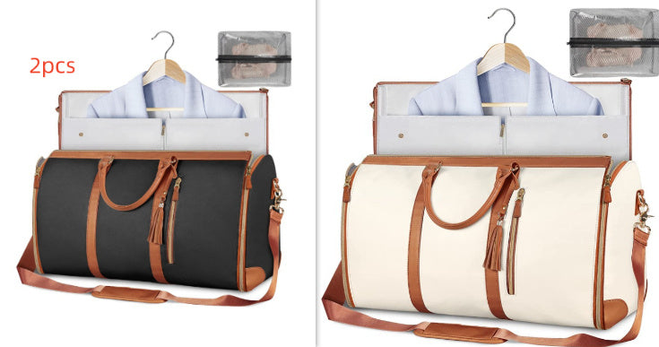 Duffle Bag, Large Capacity Travel Handbag Folding Suit Bag Waterproof Clothes Totes
