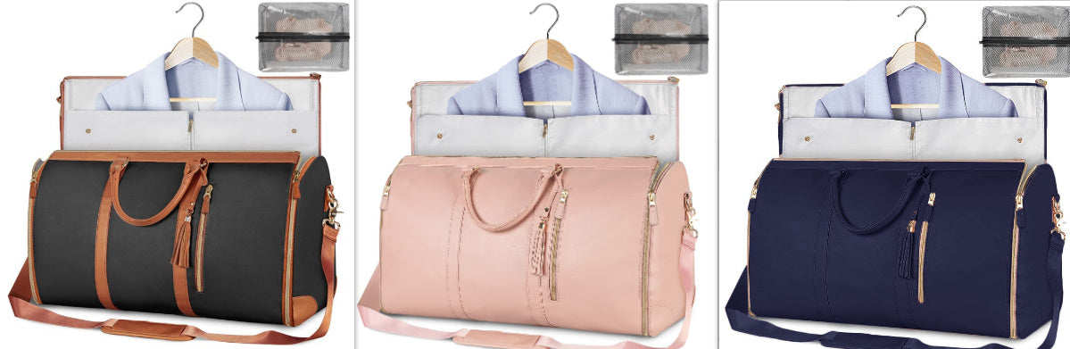 Duffle Bag, Large Capacity Travel Handbag Folding Suit Bag Waterproof Clothes Totes