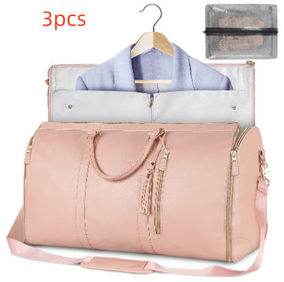 Duffle Bag, Large Capacity Travel Handbag Folding Suit Bag Waterproof Clothes Totes