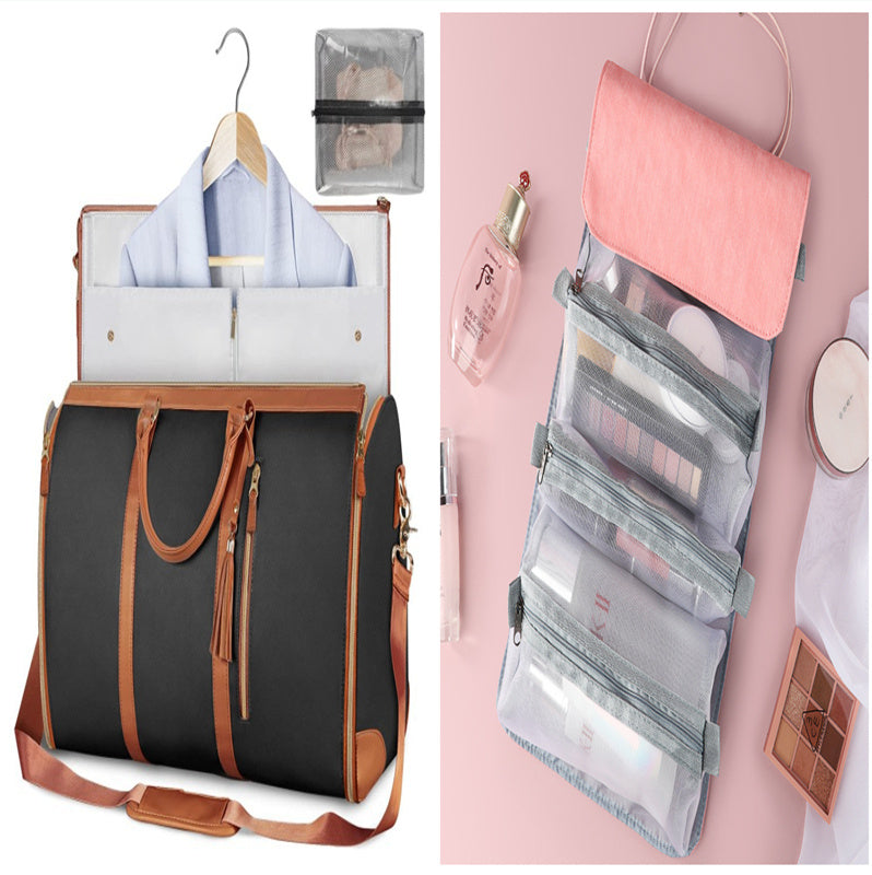 Duffle Bag, Large Capacity Travel Handbag Folding Suit Bag Waterproof Clothes Totes