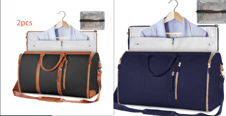 Duffle Bag, Large Capacity Travel Handbag Folding Suit Bag Waterproof Clothes Totes