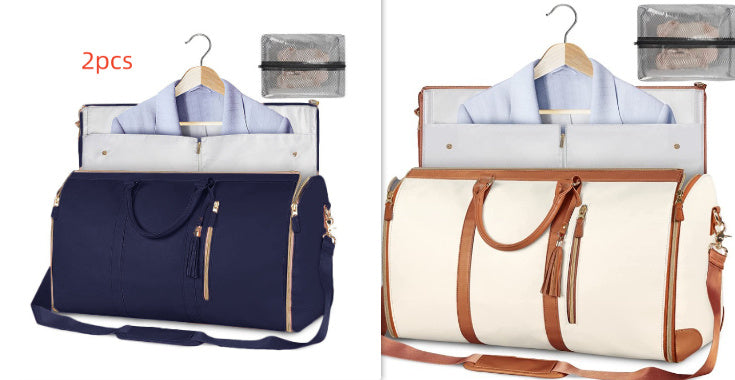 Duffle Bag, Large Capacity Travel Handbag Folding Suit Bag Waterproof Clothes Totes