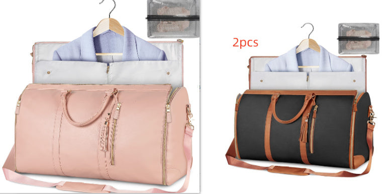 Duffle Bag, Large Capacity Travel Handbag Folding Suit Bag Waterproof Clothes Totes