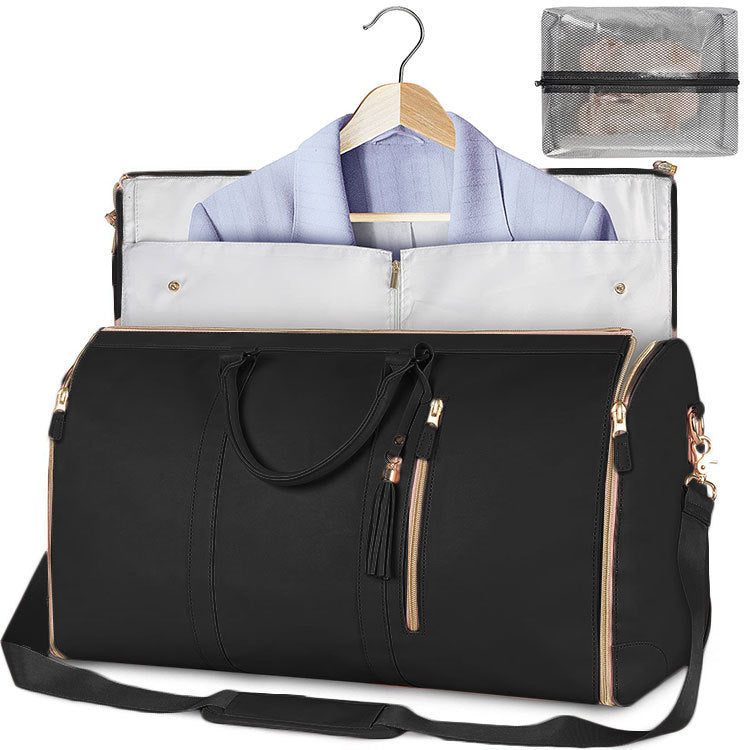 Duffle Bag, Large Capacity Travel Handbag Folding Suit Bag Waterproof Clothes Totes