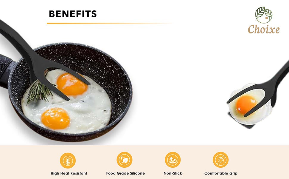 Spatula Tongs Cooking Tool Eco-Friendly Non-Stick