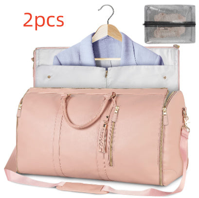 Duffle Bag, Large Capacity Travel Handbag Folding Suit Bag Waterproof Clothes Totes