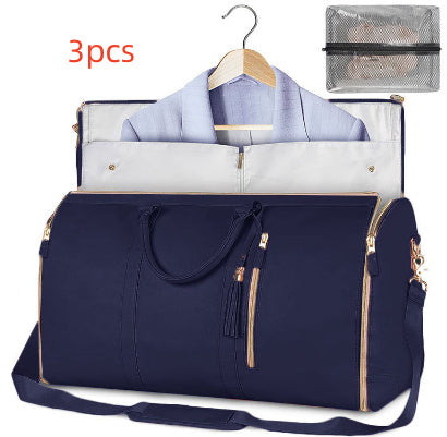 Duffle Bag, Large Capacity Travel Handbag Folding Suit Bag Waterproof Clothes Totes