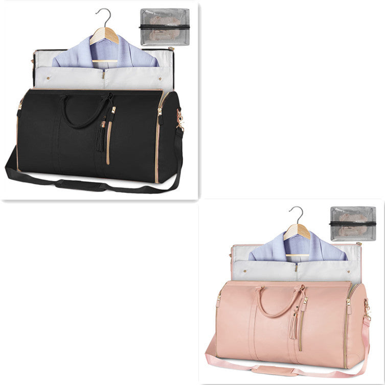 Duffle Bag, Large Capacity Travel Handbag Folding Suit Bag Waterproof Clothes Totes