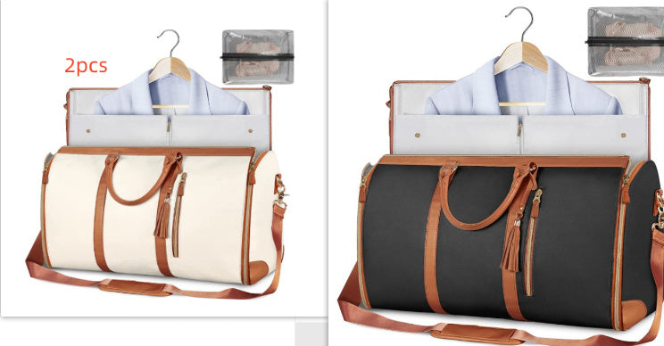 Duffle Bag, Large Capacity Travel Handbag Folding Suit Bag Waterproof Clothes Totes