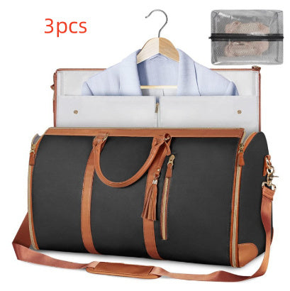 Duffle Bag, Large Capacity Travel Handbag Folding Suit Bag Waterproof Clothes Totes