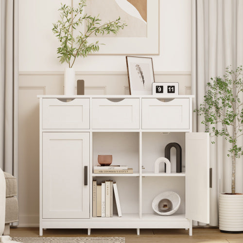 Storage Cabinet Wooden Floor Drawers Shelves Storage, Accent Cabinet For Kitchen Entry