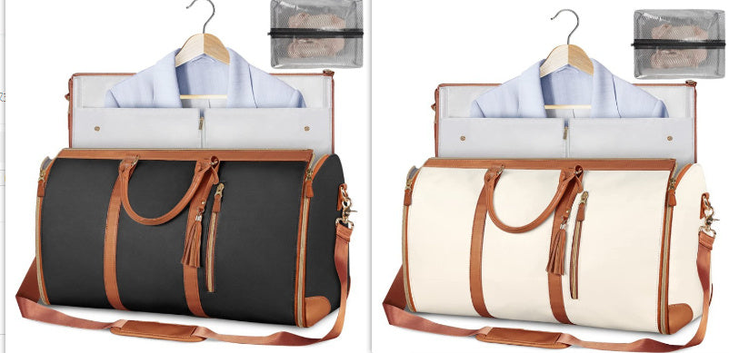 Duffle Bag, Large Capacity Travel Handbag Folding Suit Bag Waterproof Clothes Totes