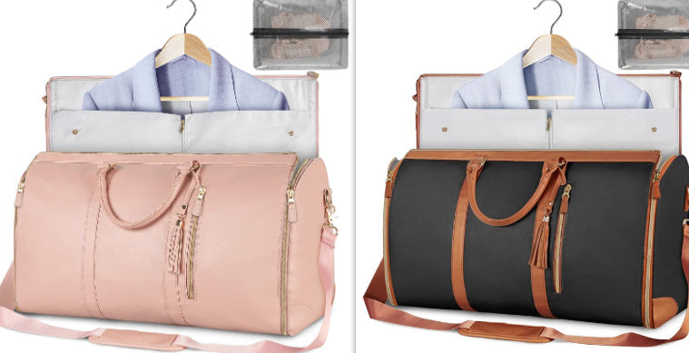 Duffle Bag, Large Capacity Travel Handbag Folding Suit Bag Waterproof Clothes Totes