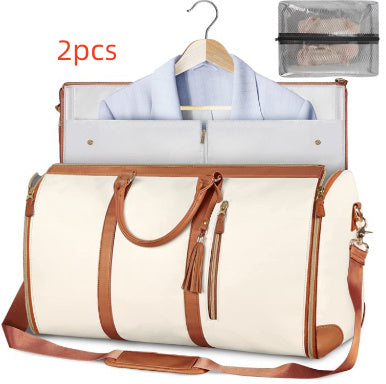 Duffle Bag, Large Capacity Travel Handbag Folding Suit Bag Waterproof Clothes Totes