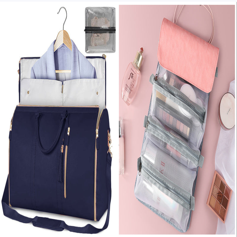 Duffle Bag, Large Capacity Travel Handbag Folding Suit Bag Waterproof Clothes Totes