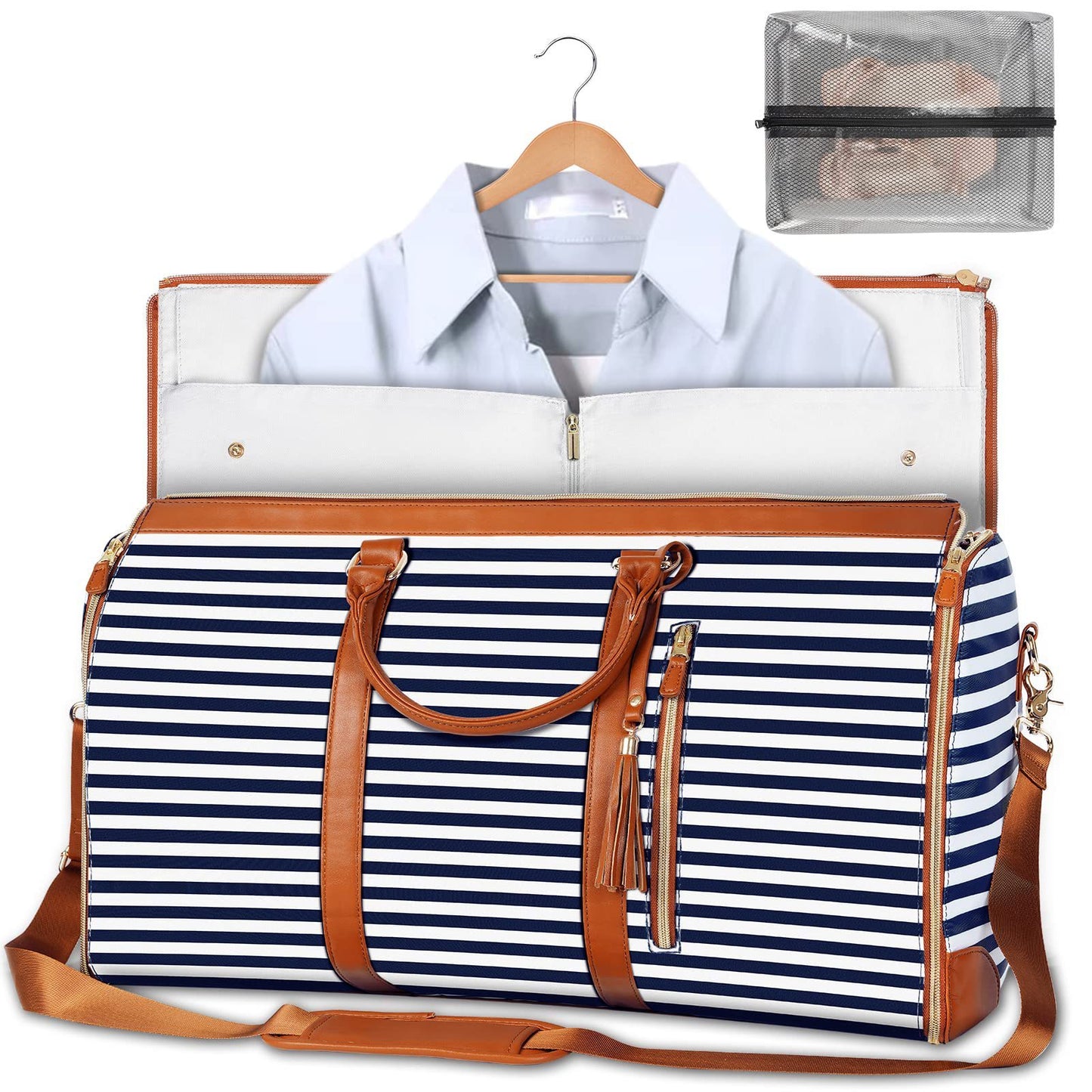 Duffle Bag, Large Capacity Travel Handbag Folding Suit Bag Waterproof Clothes Totes