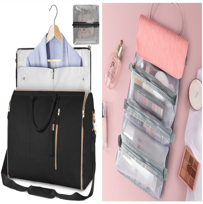 Duffle Bag, Large Capacity Travel Handbag Folding Suit Bag Waterproof Clothes Totes