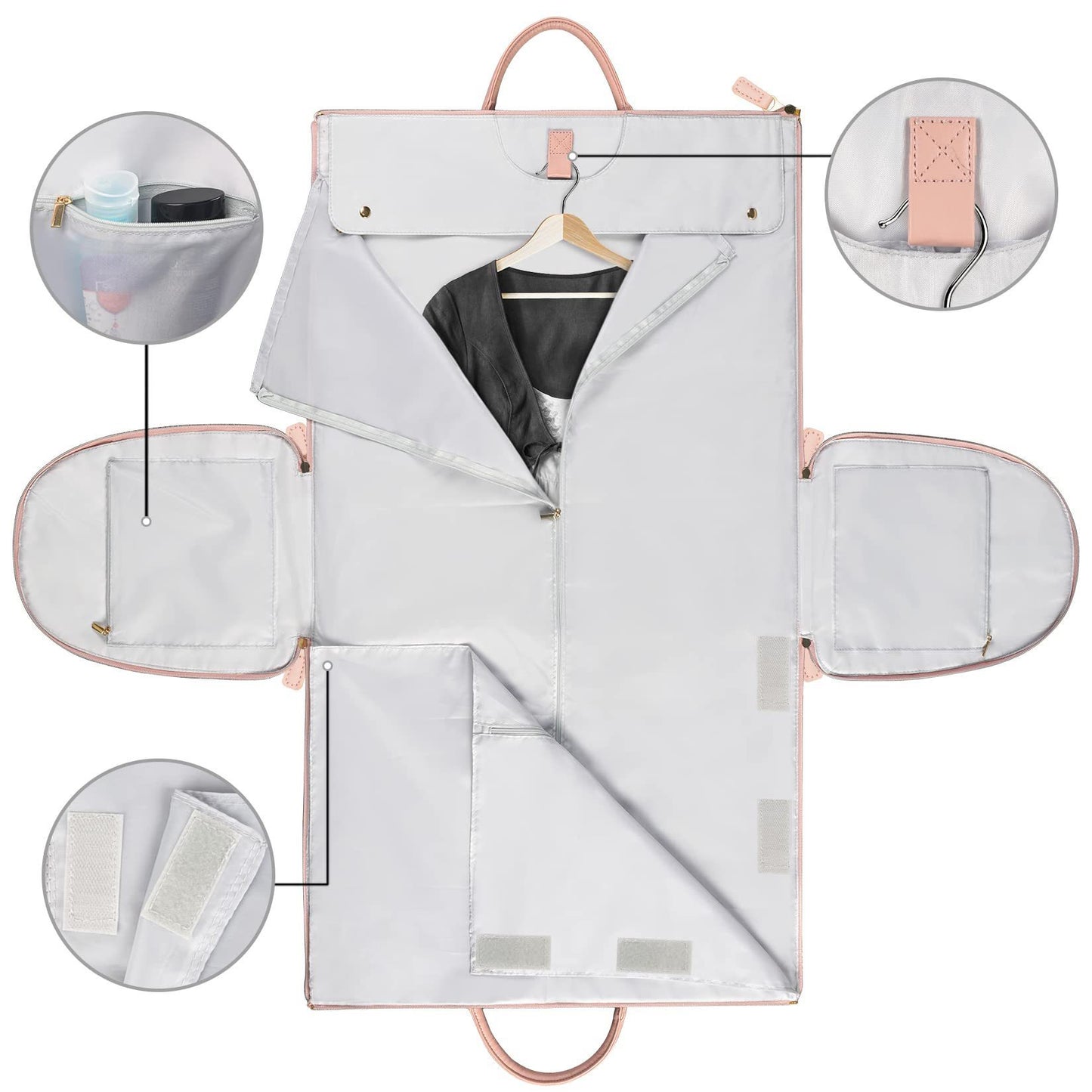 Duffle Bag, Large Capacity Travel Handbag Folding Suit Bag Waterproof Clothes Totes