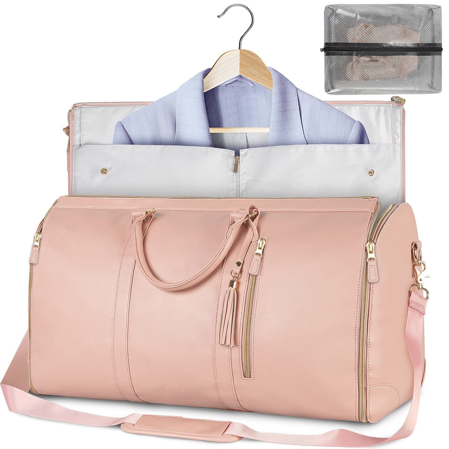 Duffle Bag, Large Capacity Travel Handbag Folding Suit Bag Waterproof Clothes Totes