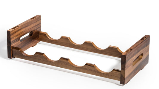 Acacia Wood Stackable Wine Rack