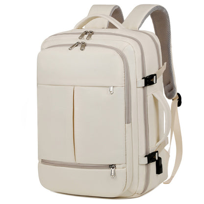 Business Travel Backpack Large Capacity Women Men Multiple Pockets And Zippers Versatile Computer Bags
