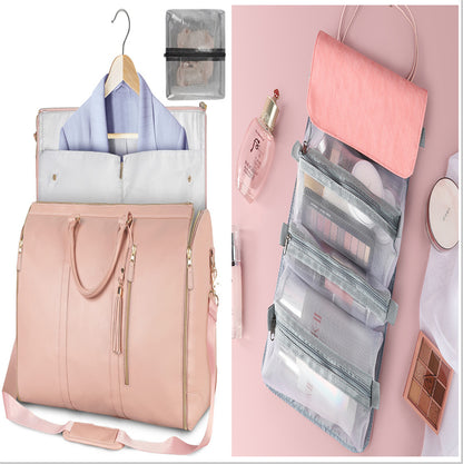 Duffle Bag, Large Capacity Travel Handbag Folding Suit Bag Waterproof Clothes Totes