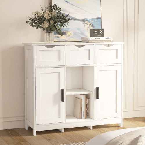 Storage Cabinet Wooden Floor Drawers Shelves Storage, Accent Cabinet For Kitchen Entry