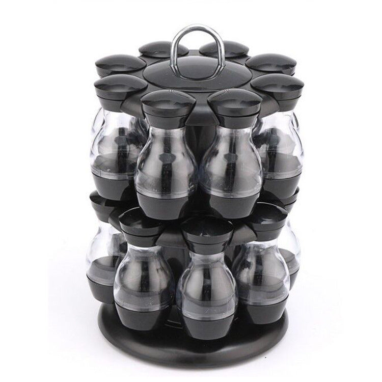 Double-layer Rotating Spice Rack For Household Kitchen
