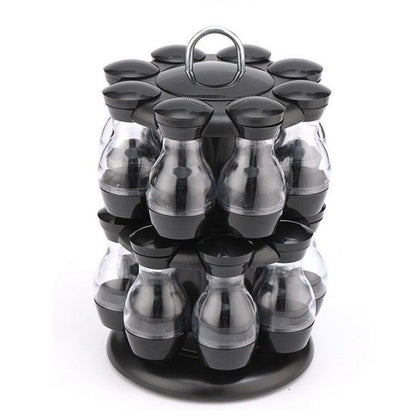Double-layer Rotating Spice Rack For Household Kitchen
