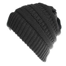 Knitted Wool Ponytail Hat