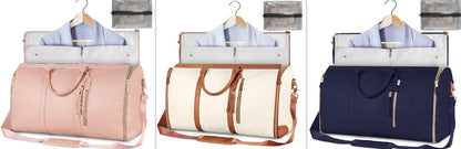 Duffle Bag, Large Capacity Travel Handbag Folding Suit Bag Waterproof Clothes Totes
