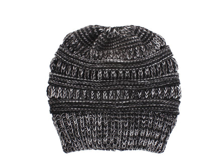 Knitted Wool Ponytail Hat