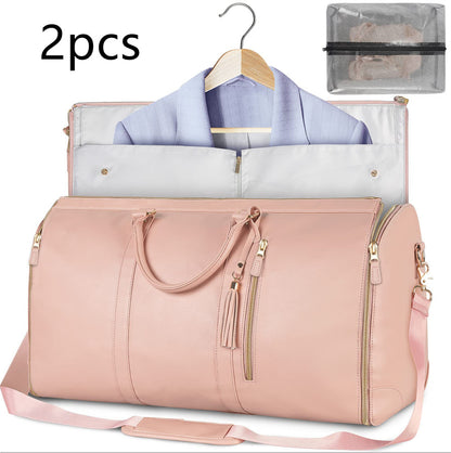 Duffle Bag, Large Capacity Travel Handbag Folding Suit Bag Waterproof Clothes Totes