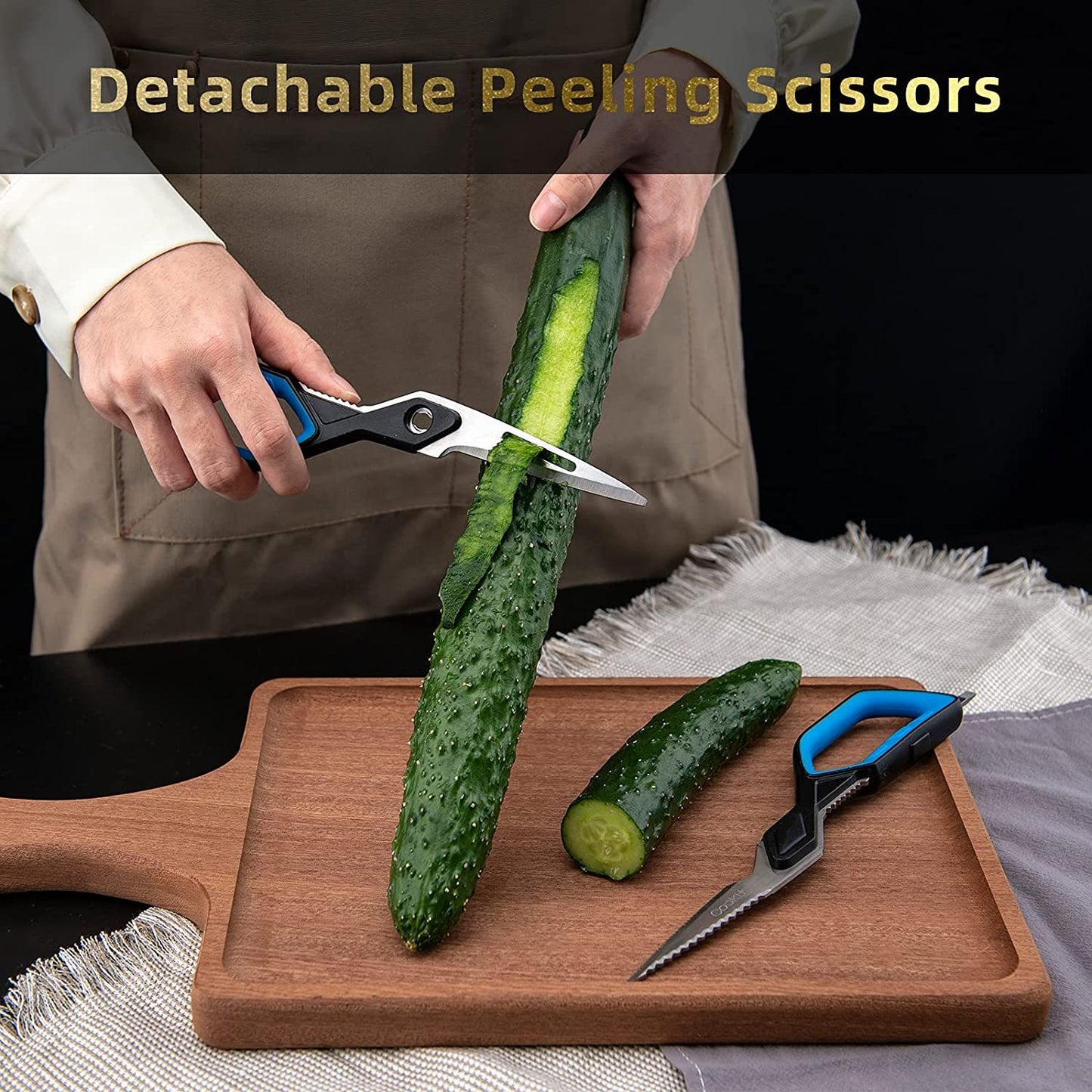 Kitchen Shears Scissors Cookit Heavy Duty Stainless Steel Chef Utility Poultry Fish Meat Vegetables