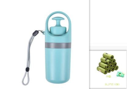 Portable Lightweight Dog Pooper Scooper, Built-in Poop Bag Dispenser, Eight-claw Shovel