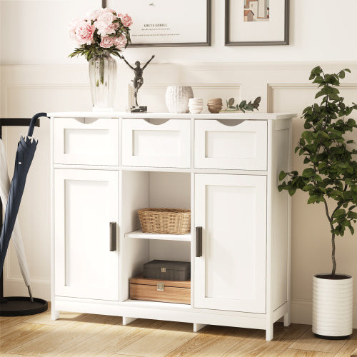 Storage Cabinet Wooden Floor Drawers Shelves Storage, Accent Cabinet For Kitchen Entry