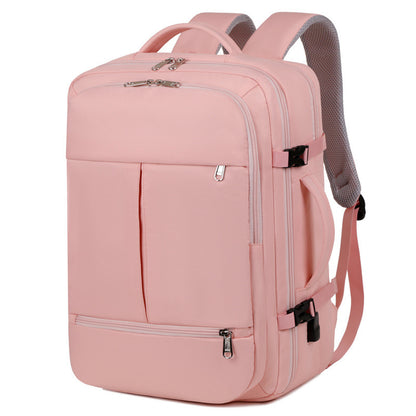 Business Travel Backpack Large Capacity Women Men Multiple Pockets And Zippers Versatile Computer Bags