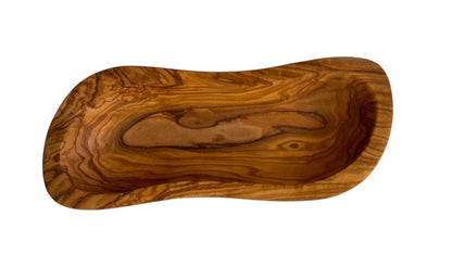 Olive Wood Multi-Functional Bowl Made of Original Mediterranean Olive Wood, Handcrafted, Sustainable