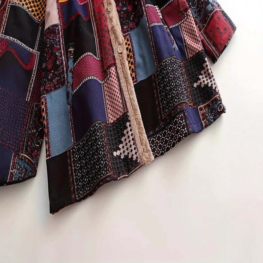 Trendy Patchwork Coat