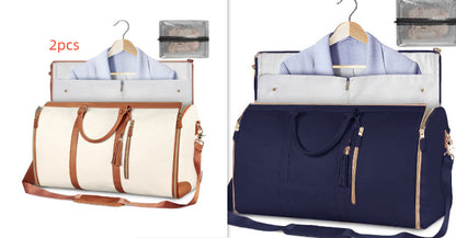 Duffle Bag, Large Capacity Travel Handbag Folding Suit Bag Waterproof Clothes Totes