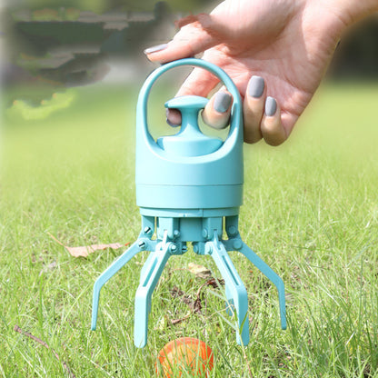 Portable Lightweight Dog Pooper Scooper, Built-in Poop Bag Dispenser, Eight-claw Shovel