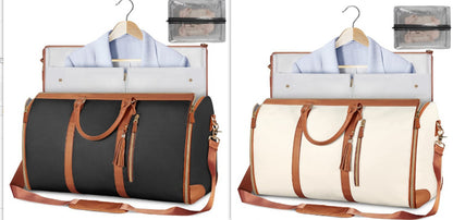 Duffle Bag, Large Capacity Travel Handbag Folding Suit Bag Waterproof Clothes Totes