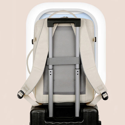 Business Travel Backpack Large Capacity Women Men Multiple Pockets And Zippers Versatile Computer Bags