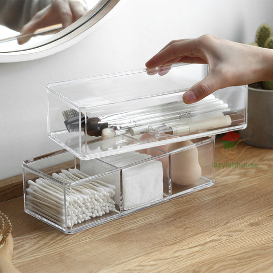 Storage Box Bathroom Mirror Cabinet Drawer Storage Divider Acrylic